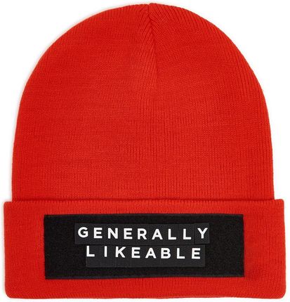Cropp - Czerwona czapka z personalizowanym napisem - Czerwony