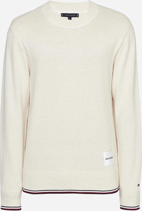 Sweter Tommy Hilfiger Monotype Gs Tipped Crew Neck MW0MW32037 M Weathered White Heather (8720644092149)