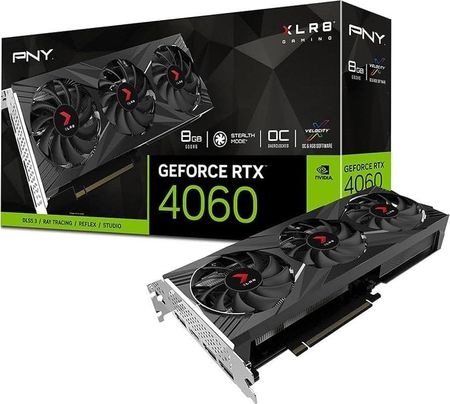 Pny GeForce RTX 4060 XLR8 Gaming Verto Epic-X RGB OC 8GB GDDR6 (VCG40608TFXXPB1O)