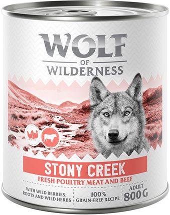 Wolf Of Wilderness Adult Expedition Stony Creek Drób Z Wołowiną 6x800g
