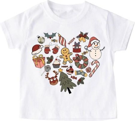 Koszulka świąteczna dla dziewczynki retro22