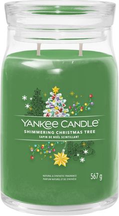 Yankee Candle Signature Shimmering Christmas Tree Świeca Duża 567g