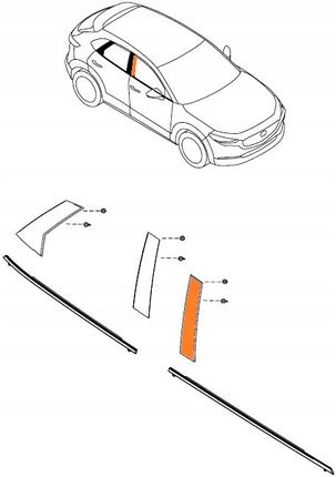 Mazda Listwa Pionowa Słupka Drzwi Przód Prawy Cx-30 DGJ150M10A