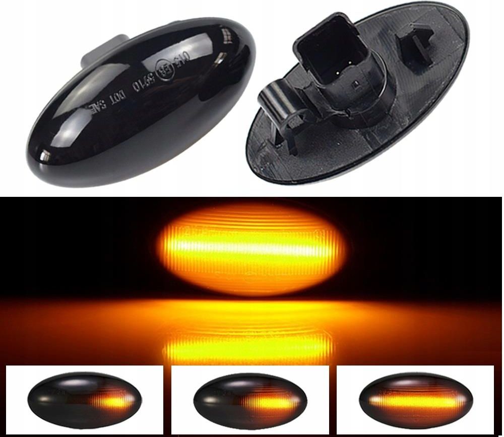 2 Flèches Dynamiques Fumées Latérales LED Pour Citroën C2