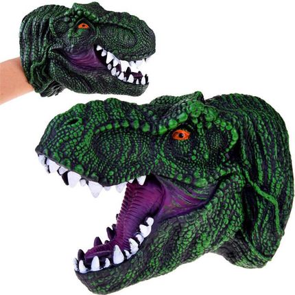 Jokomisiada Dinozaur T-Rex Rękawica Gumowa Pacynka Na Rękę Głowa Dinozaura Za4757