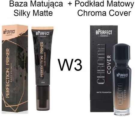 BPerfect Chroma Cover Matte Podkład Matujący W3 + Baza Matująca