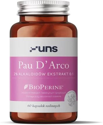 Uns Pau D'Arco 2% Alkaloidów Ekstrakt 6 1 60Vegcaps