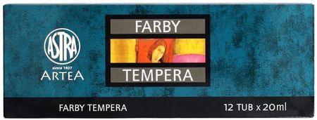 Farby Tempera 12Kol 20Ml Astra