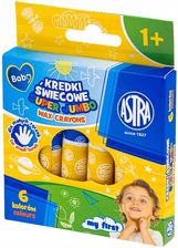 Zdjęcie Kredki Świecowe Okrągłe Super Jumbo Astra Baby 6 Kolorów 14/85Mm - Nowy Targ