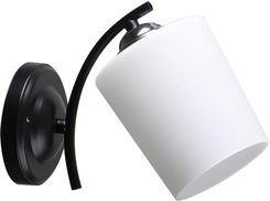ESNYR LAMPA KINKIET CHROMOWY+CZARNY 1X40 E27 KLOSZ BIAŁY