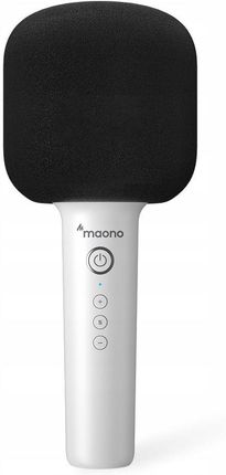 Mikrofon Karaoke Bluetooth 20m Głośnik MAONO MKP100 8 Efektów do Telefonu / Smartfona / MKP100 Biały