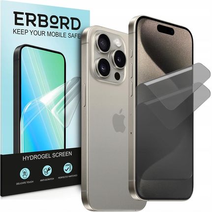 Erbord Folia Prywatyzująca Anti Spy Do Iphone 15 Pro Max Ochronna 2 Sztuki