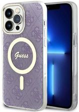 Guess Oryginalne Etui Iphone 14 Pro Max Hardcase 4G Magsafe Guhmp14Xh4Stu Fioletowe