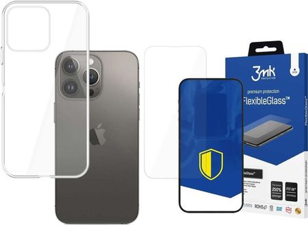 3Mk Etui Clear Case Iphone 14 Pro Max Flexibleglass