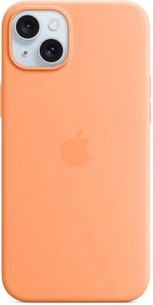 Apple Etui Silikonowe Z Magsafe Do Iphonea 15 Plus Pomarańczowy Sorbet
