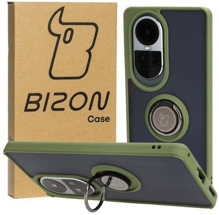 Bizon Etui Case Hybrid Ring Do Oppo Reno 10 5G 10 Pro 5G Jasnozielone