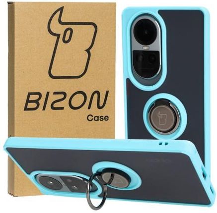 Bizon Etui Case Hybrid Ring Do Oppo Reno 10 5G 10 Pro 5G Błękitne