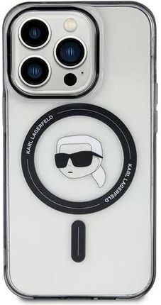 Karl Lagerfeld Etui Klhmp15Shkhnotk Do Iphone 15 6 1 Transparent Hardcase Iml Karl`S Head Magsafe