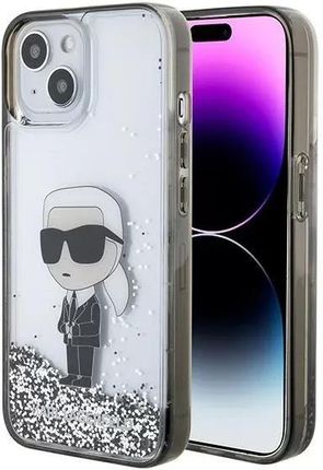 Karl Lagerfeld Etui Klhcp15Slkknsk Do Iphone 15 6 1 Transparent Hardcase Liquid Glitter Ikonik