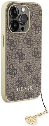 Guess Etui Guhcp15Xgf4Gbr Do Iphone 15 Pro Max 6 7 Brązowy Brown Hardcase 4G Charms Collection