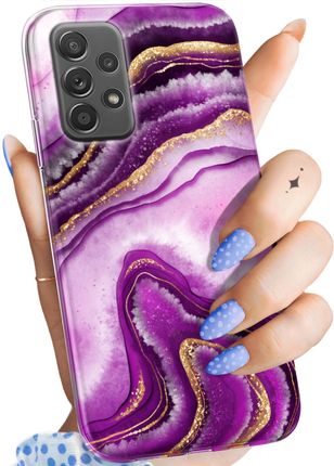 Hello Case Etui Do Samsung Galaxy A52 5G Różowy Marmur