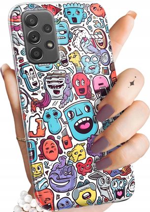 Hello Case Etui Do Samsung Galaxy A52 5G Doodle Potwory