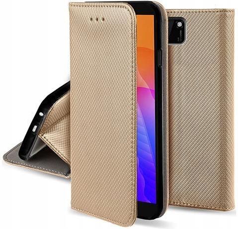 Custodia Portafoglio In Pelle PU Con Chiusura Magnetica Per Huawei Y5 2018 / Honor 7S - Funzione Stand, Colore DT Gold