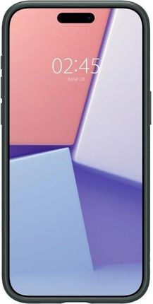 Spigen Etui Liquid Air Do Apple Iphone 15 Pro Max Zielony - zdjęcie 2