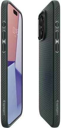Spigen Etui Liquid Air Do Apple Iphone 15 Pro Max Zielony - zdjęcie 4