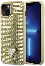 Guess Oryginalne Etui Iphone 14 Plus Hardcase Rhinestone Triangle Guhcp14Mhdgtpd Złote