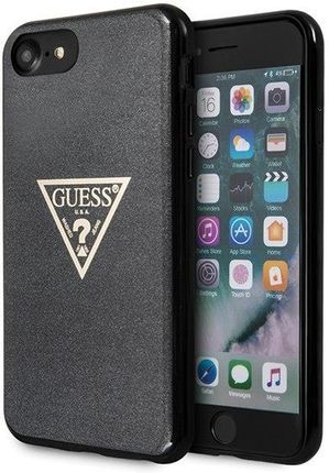 Guess Guhci8Sgtlbk Iphone 7 8 Se 2020 2022 Czarny Black Hard Case Glitter Triangle