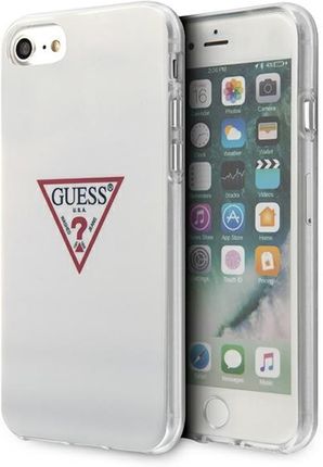 Guess Guhci8Pcuctlwh Iphone 7 8 Se 2020 2022 Biały White Hardcase Triangle Collection