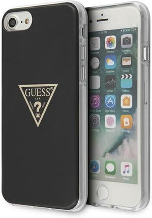 Guess Guhci8Pcumptbk Iphone 7 8 Se 2020 2022 Czarny Black Hardcase Metallic Collection