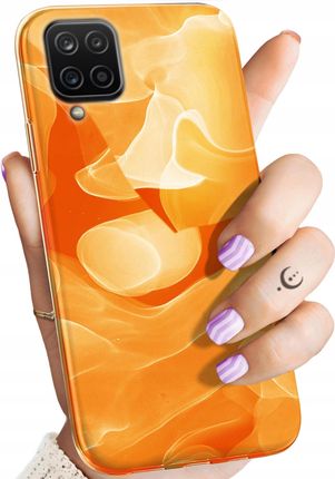 Hello Case Etui Do Samsung Galaxy A12 Pomarańczowe