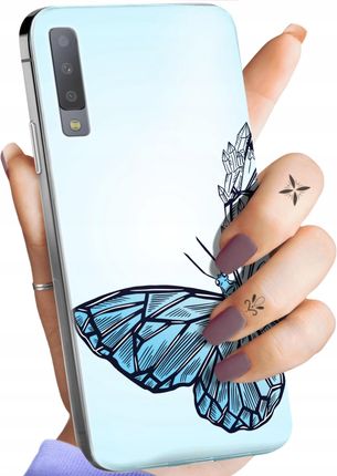 Hello Case Etui Do Samsung Galaxy A7 2018 Motyle Guma
