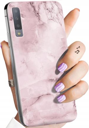 Hello Case Etui Do Samsung Galaxy A7 2018 Różowe Guma