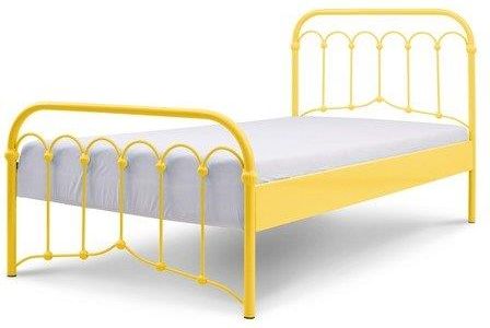 Łóżko Metalowe Młodzieżowe Avia 120/200 Żółte