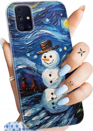 Hello Case Etui Do Samsung M31S Bałwan Zima Śnieg