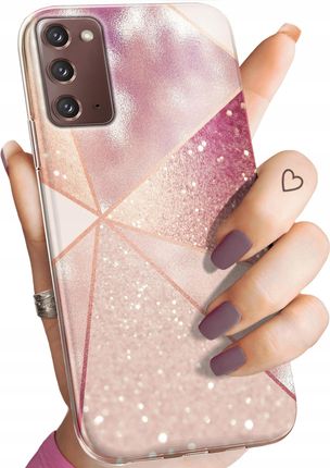 Hello Case Etui Do Samsung Galaxy Note 20 Różowe Złoto