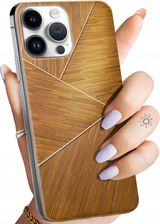 Hello Case Etui Do Iphone 14 Pro Max Brązowe Drewniane