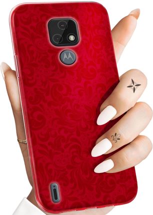 Hello Case Etui Do Motorola Moto E7 Czerwone Obudowa