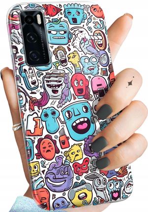 Hello Case Etui Do Vivo Y70 Doodle Zwierzęta Potwory