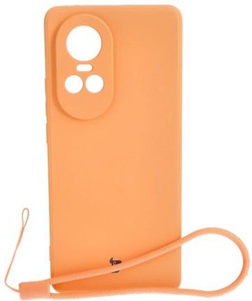 Bizon Etui Case Silicone Sq Do Oppo Reno 10 Pro 5G Pomarańczowe