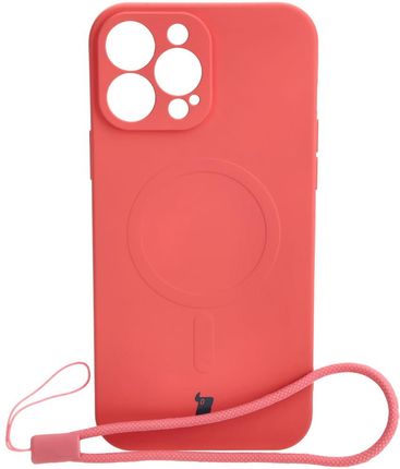 Bizon Etui Case Silicone Magsafe Do Apple Iphone 13 Pro Max Brudny Róż