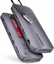 Axagon USB 12 in1 10Gbps, 3x USB-A, USB-C, HDMI, DP, RJ-45, M. (HMC12GM2)