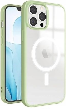 Bowi Przezroczyste Etui Obudowa Case Magsafe Do Iphone 13 Pro Zielony