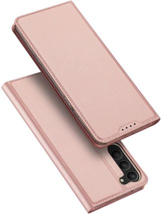 Dux Ducis Skin Pro Etui Samsung Galaxy S23 Pokrowiec Z Klapką Portfel Na Kartę Podstawka Różowe