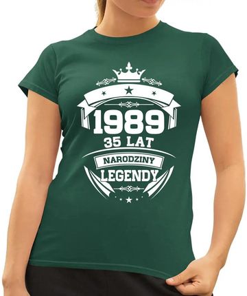 1989 Narodziny legendy 35 lat - damska koszulka z nadrukiem