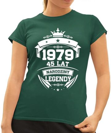 1979 Narodziny legendy 45 lat - damska koszulka z nadrukiem