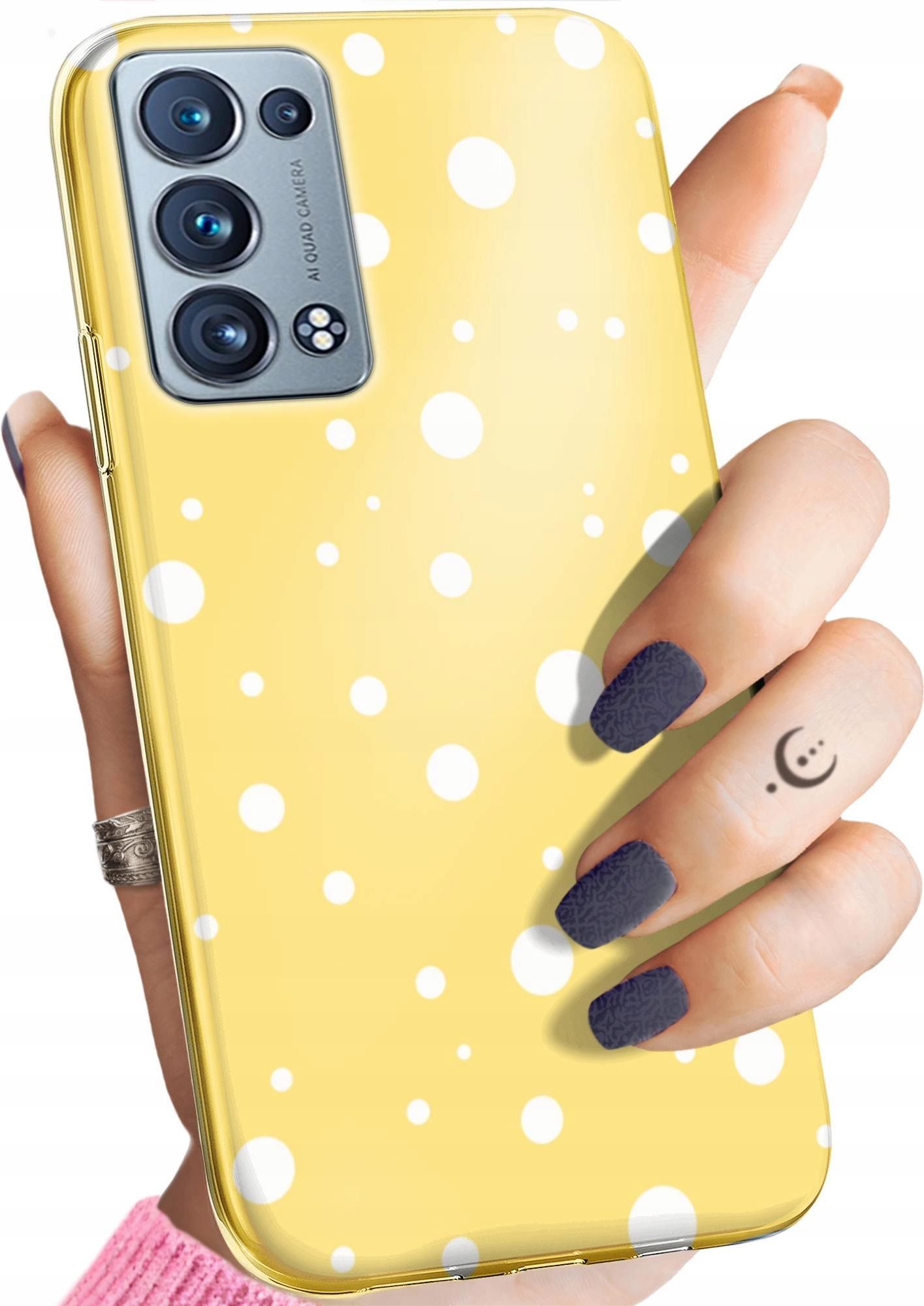Hello Case Etui Do Oppo Reno 6 Pro Plus 5G Kropki Bokeh Etui na